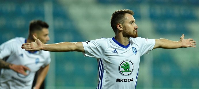 Důležitý gól v utkání s Jabloncem vstřelil Dominik Mašek