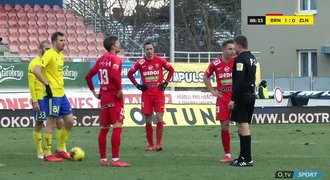 SESTŘIH: Brno - Zlín 0:0. Gól Zbrojovky v závěru odvolán po zásahu videa