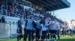 Fotbalisté Českých Budějovic se radují z gólu proti Olomouci