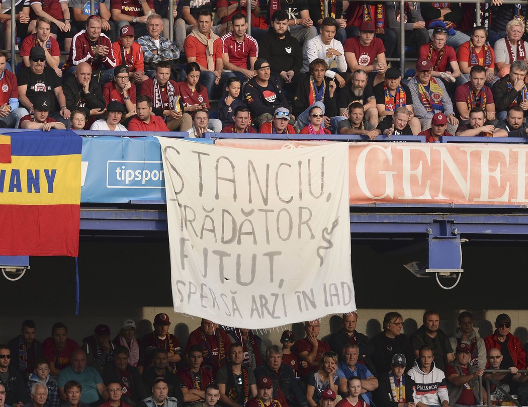 Sparťanští fanoušci prokázali znalost rumunštiny