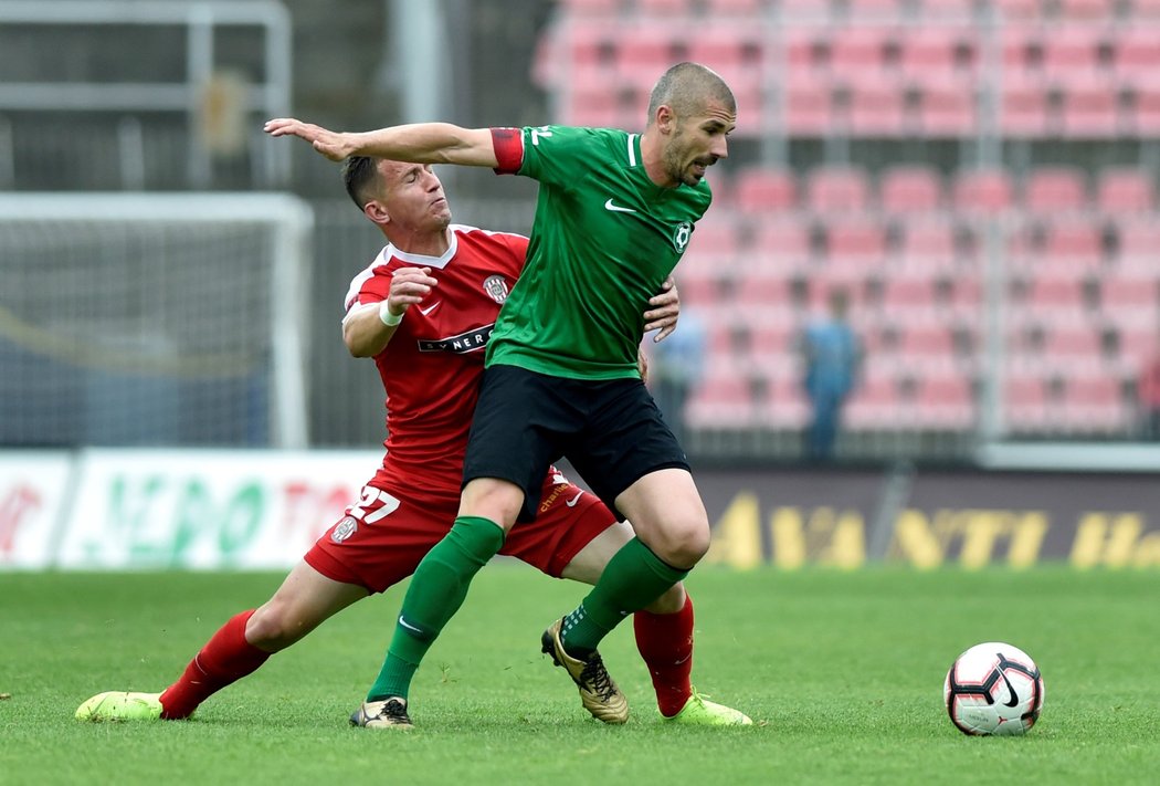 Příbramský kapitán Jan Rezek litoval ztraceného vedení 2:0 v prvním barážovém utkání na hřišti Brna