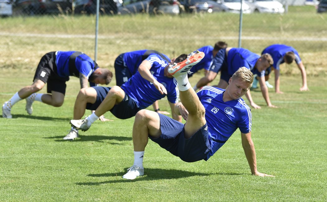 Václav Procházka v přípravě se Zlínem