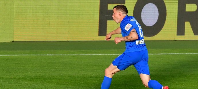 Tomáš Malinský slaví svůj gól