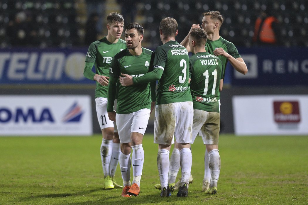 Jablonec slaví vítězství nad Teplicemi