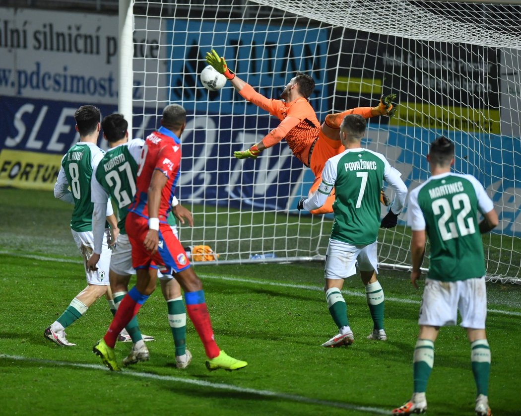 Plzeňský útočník Jean-David Beauguel vstřelil druhou branku v utkání s Jabloncem