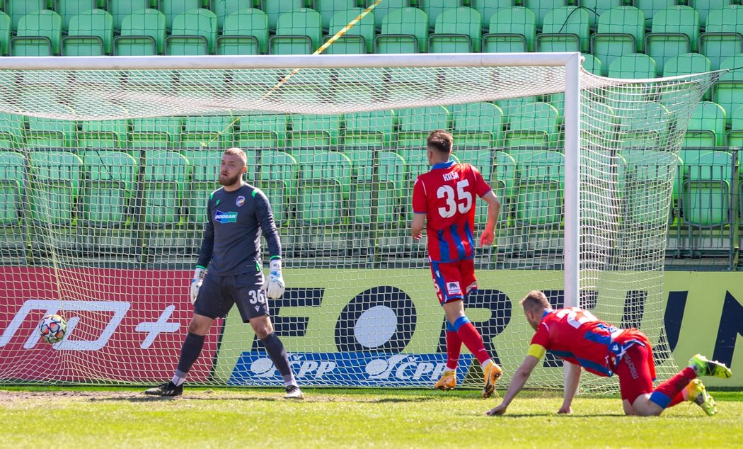 Plzeňští fotbalisté krátce po inkasované brance od Karviné