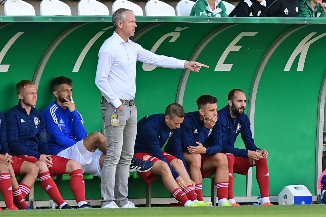 Václav Jílek během utkání Bohemians s Olomoucí