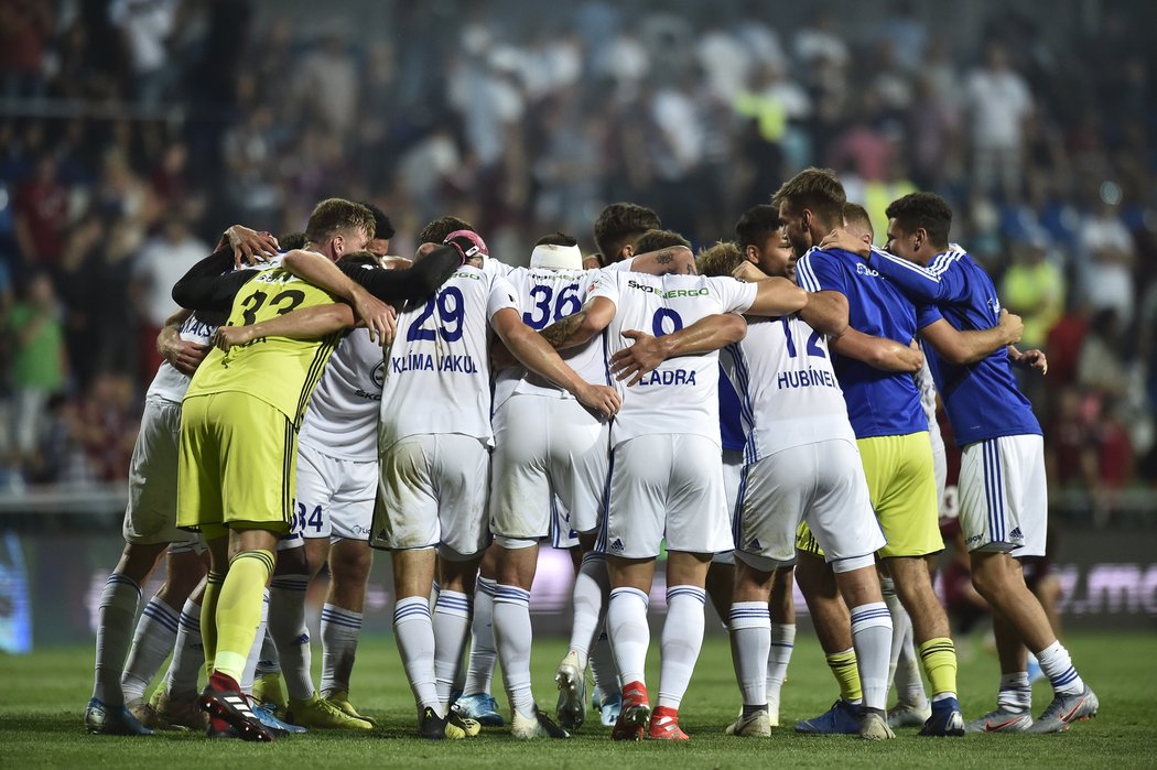 Spokojení hráči Mladé Boleslavi po bláznivé výhře 4:3