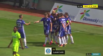 SESTŘIH: Olomouc - Karviná 3:1. Za Sigmu dvakrát skóroval Juliš