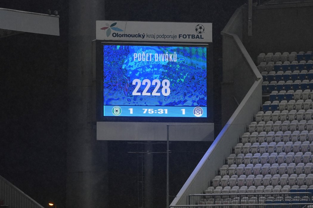 Na Andrův stadion si našlo cestu 2228 diváků