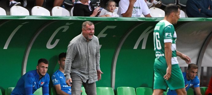 Emotivní trenér Pavel Vrba při zápase s Bohemians