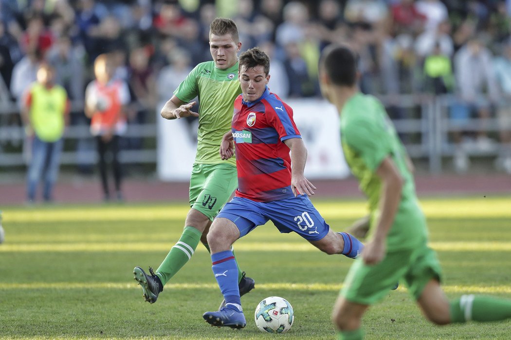 V pohárovém utkání ve Vyškově odehrál plzeňský záložník Pavel Bucha celý zápas, střelecky se neprosadil