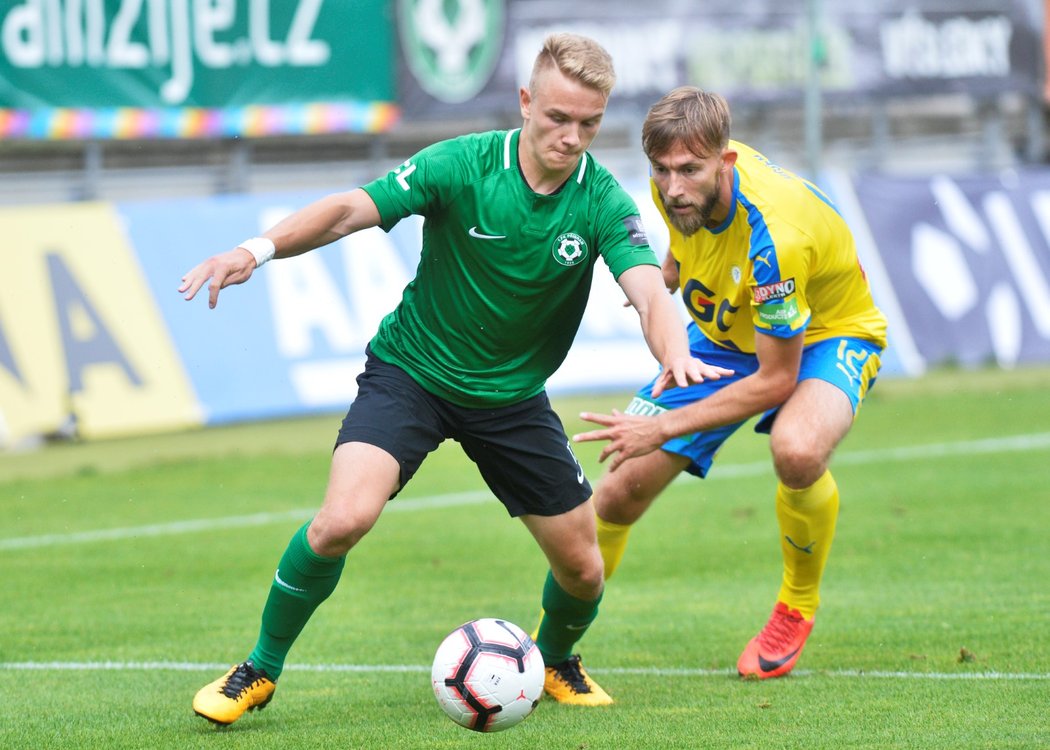 Příbramský talent Jan Matoušek v utkání proti Teplicím