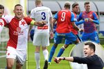Slavia a Plzeň hrají vlastní soutěž, míní Holoubek. Rajnoch ale kritizoval