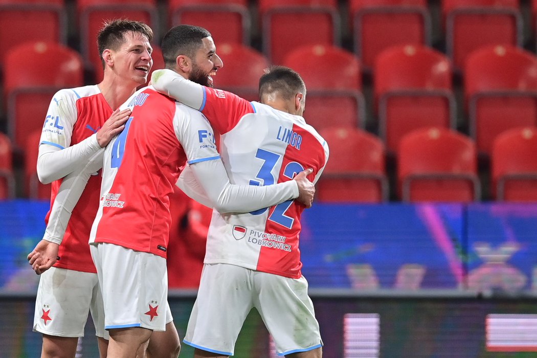 Aiham Ousou přidal třetí branku Slavie