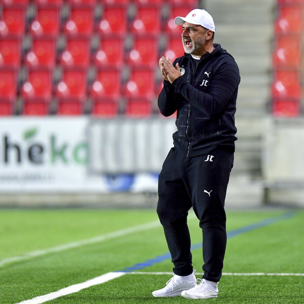 Trenér Slavie Jindřich Trpišovský