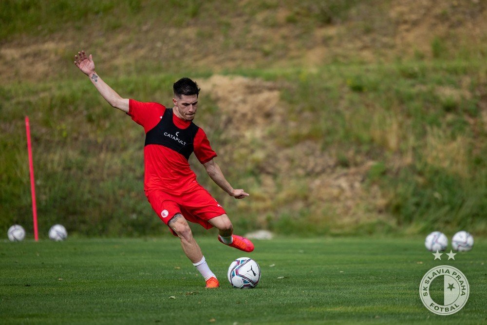 Srdjan Plavšič na soustředení Slavie