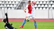 Stanislav Tecl v přípravném zápase Slavie