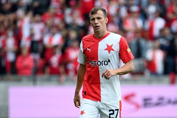 Tomáš Vlček v dresu Slavie Tomáš Vlček v dresu Slavie