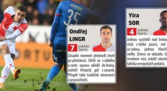 ZNÁMKOVÁNÍ Slavie: Lingr přispěl nejen gólem, Sorovi víc sedí Evropa