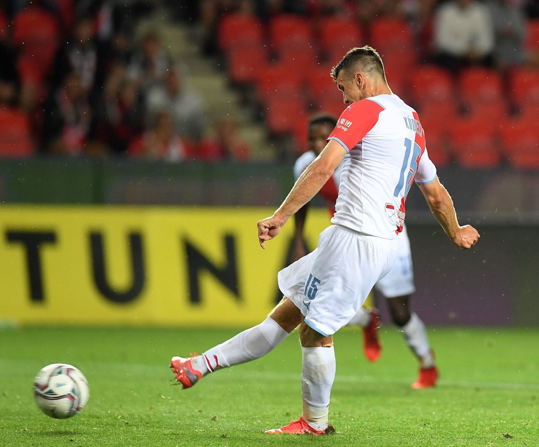 Ondřej Kúdela přesnou střelou zvýšil na 4:0 proti Baníku