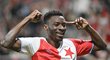 Ibrahim Traoré se raduje ze čtvrtého gólu Slavie