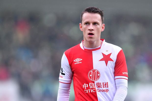 Jan Sýkora ještě v dresu pražské Slavie Jan Sýkora ještě v dresu pražské Slavie