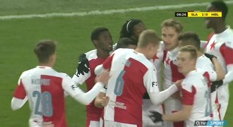 SESTŘIH: Slavia - Boleslav 1:0. Trvá série bez prohry, rozhodl Olayinka