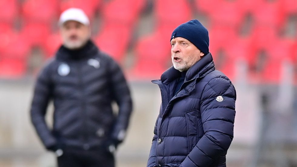 Karel Jarolím ještě jako trenér Mladé Boleslavi