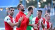 Děkovačka hráčů Slavie i s novou posilou