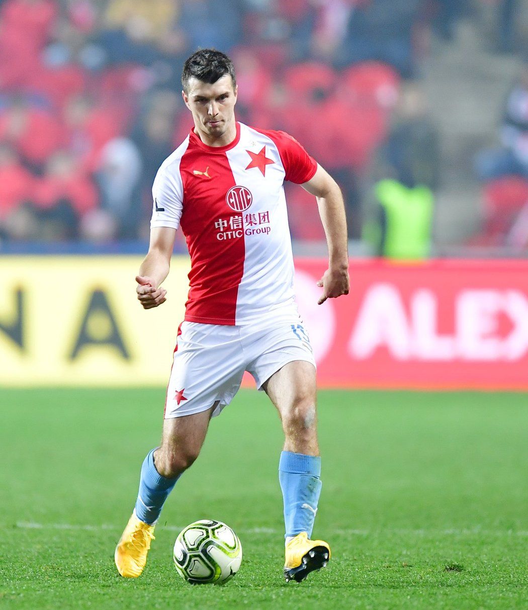 Obránce Slavie Ondřej Kúdela