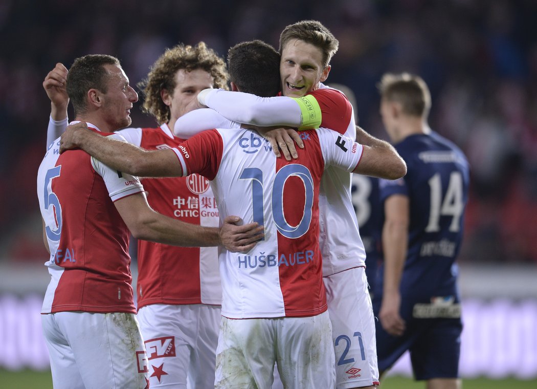 Slavia slaví domácí triumf 4:0 nad Slováckem