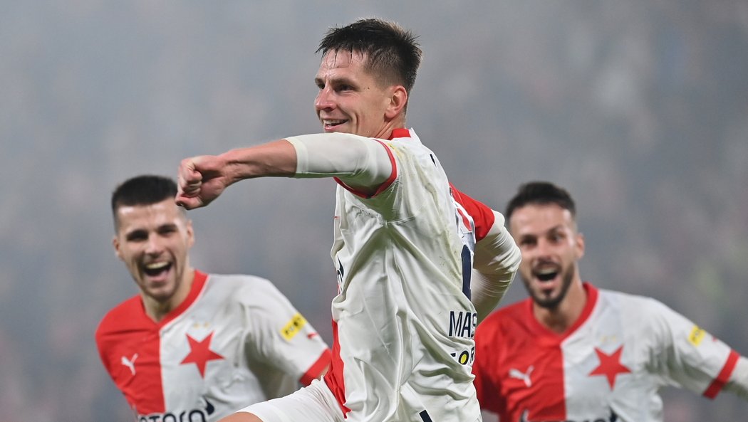 Slavia v první půli dominovala, třetí gól přidal Lukáš Masopust