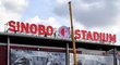 Na stadionu Slavie se objevil nový název - Sinobo Stadium