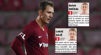 ZNÁMKOVÁNÍ Sparty: Vyzmizíkovaný Dočkal, Juliš se v derby vytratil