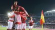 Fotbalisté Sparty se radují z důležitého gólu proti Zlínu