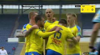 SESTŘIH: Teplice - Liberec 2:0. Liga je zpět, trefili se Kučera a Řezníček