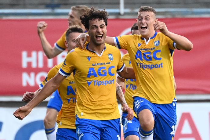 Mohamed Jásir se raduje z vyrovnání proti Spartě Mohamed Jásir se raduje z vyrovnání proti Spartě