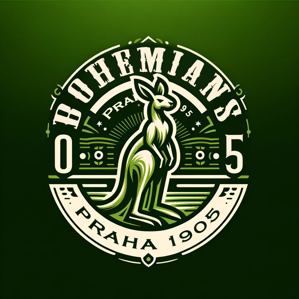 Umělou inteligencí vytvořené logo Bohemians
