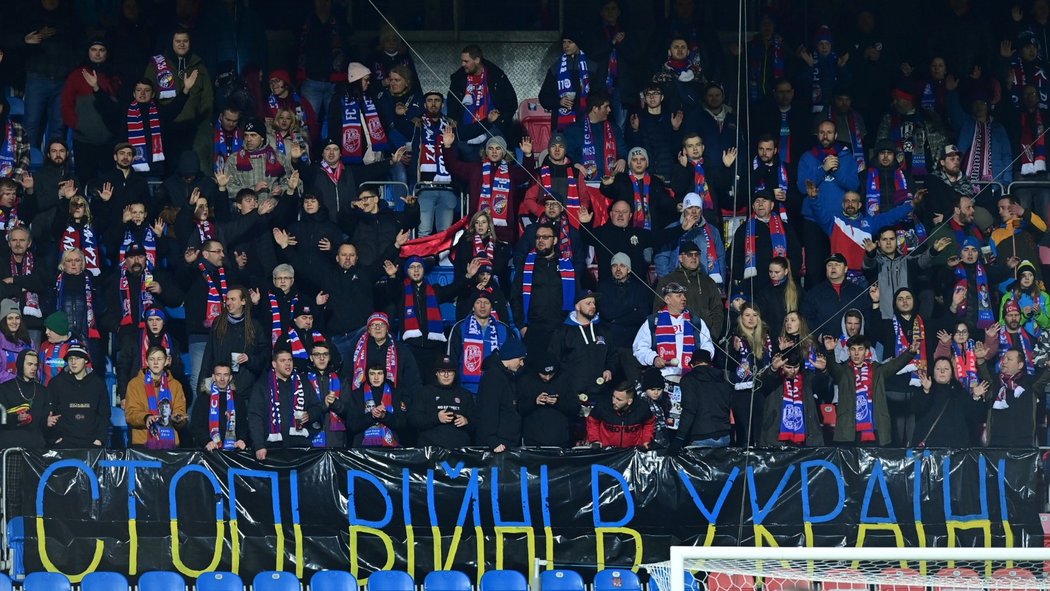 Plzeňští fanoušci a podpora Ruskem napadené Ukrajině