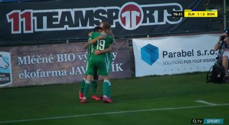 SESTŘIH: Zlín - Bohemians 1:3. Hosté poprvé v sezoně vyhráli venku