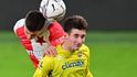 Zlínský talent David Tkáč v zápase proti Slavii