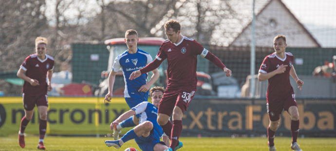 Fotbalisté Vlašimi ve 23. kole druhé ligy doma remizovali 1:1 s B-týmem Sparty a udrželi druhé místo