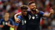 Kingsley Coman i Olivier Giroud se střelecky prosadili proti Albánii