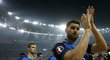 Andre-Pierre Gignac a další francouzští reprezentanti děkují fanouškům po prohraném finále mistrovství Evropy