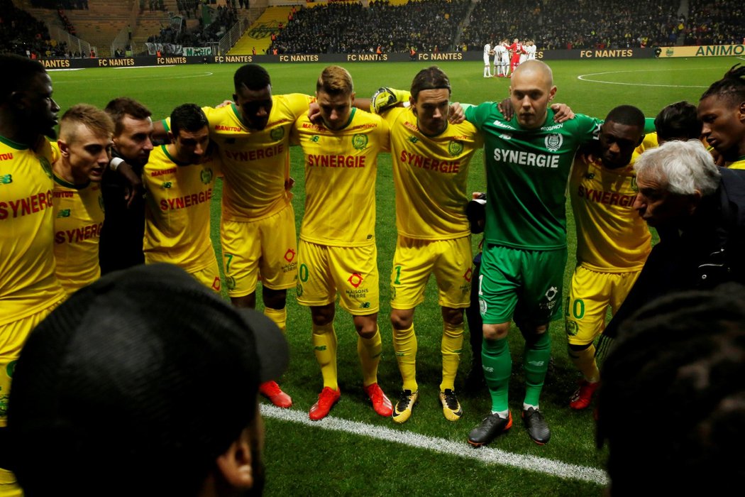 Fotbalisté Nantes v hodně emotivním utkání proti St. Etienne remizovali 1:1