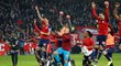 Fotbalisté Lille slaví vítězství nad PSG