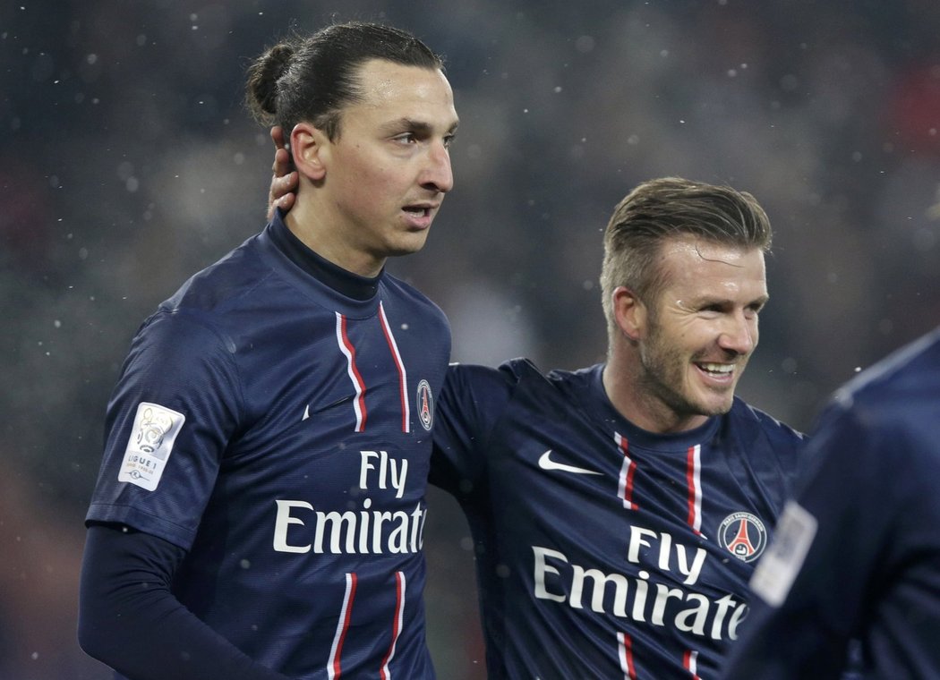 Zlatan Ibrahimovic a David Beckham dotáhli PSG za úspěchem