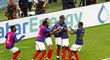 Francouzská radost po druhém gólu