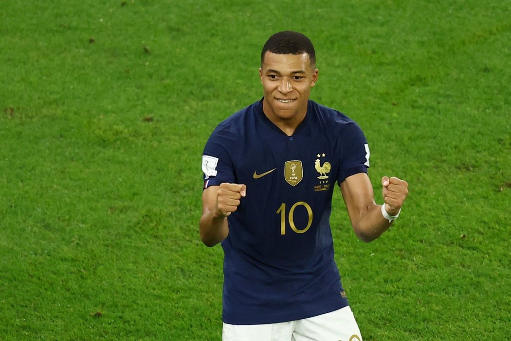 Kylian Mbappé a jeho gólová radost